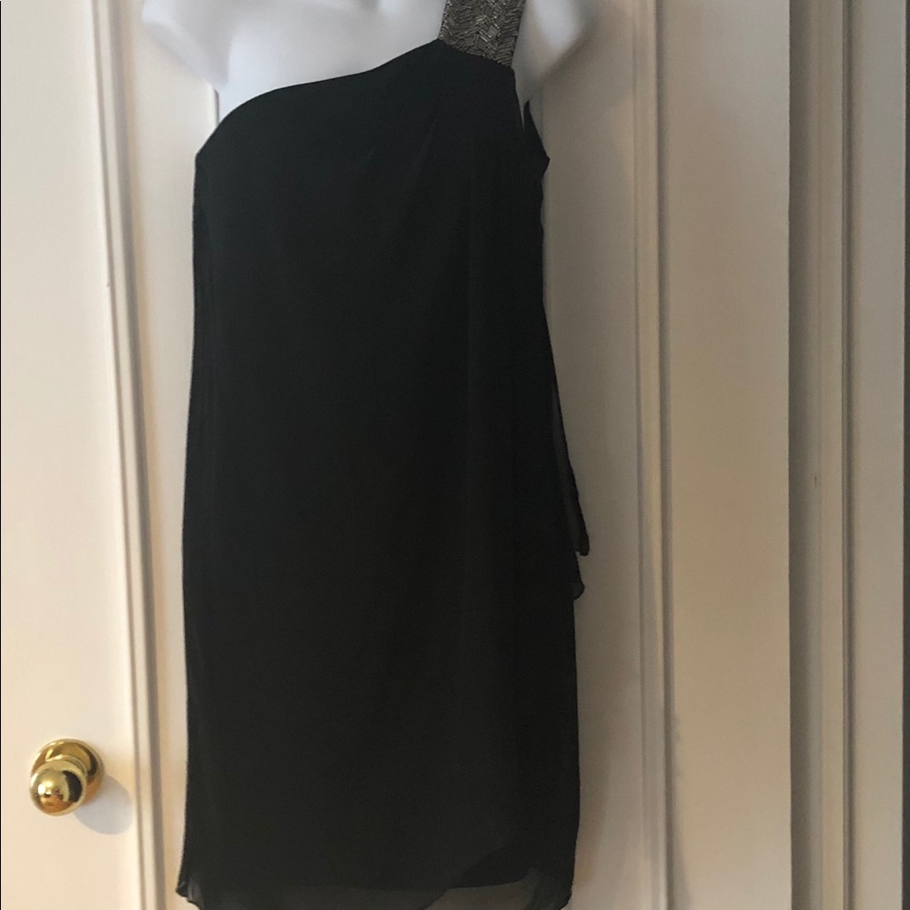 Calvin Klein one shoulder evening dress